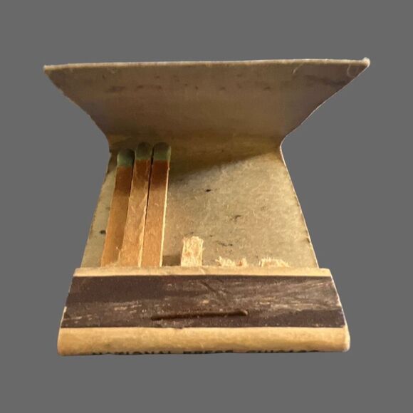 Vintage 1930's Town Tavern Billie & Gust 115 Silver St Hurley WI Matchbook RARE - Picture 3 of 3